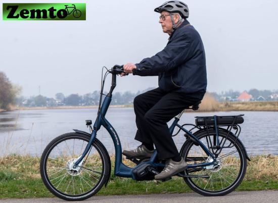 Preview: Elektro-Fahrrad Tiefeinstieg ERGO, Burgers, 51 cm, 24 Zoll grau